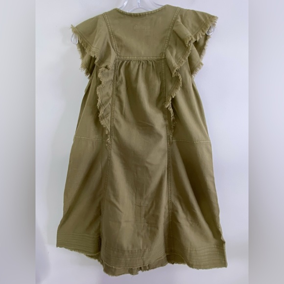 Anthropologie Pilcro Flutter-Sleeve Buttondown Tunic Dress - Picture 6 of 6